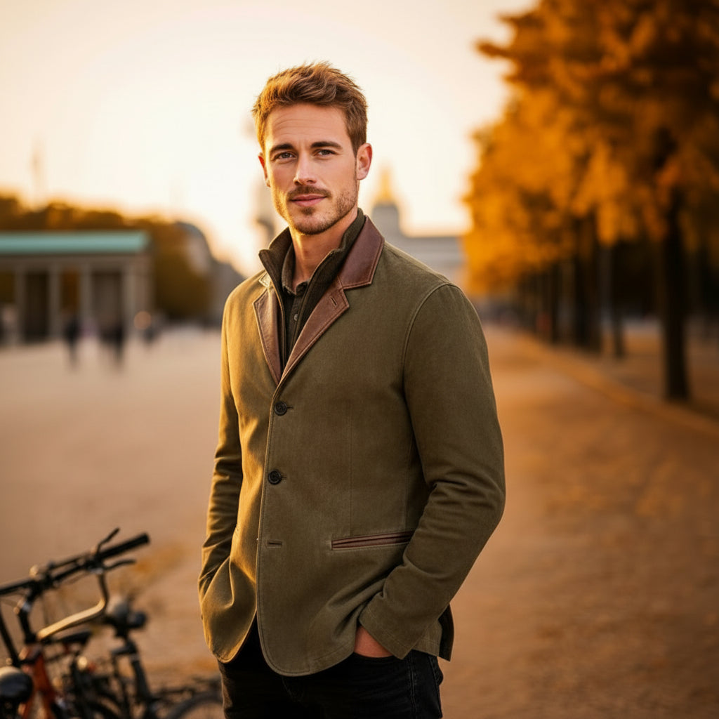 Adrian | Stilvolle Wildlederjacke