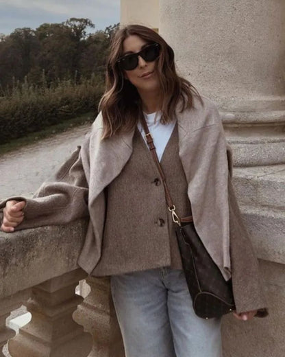 AGNETHA - DESIGNER BLAZER-MANTEL