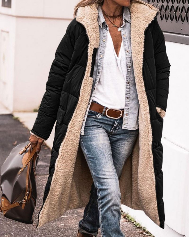 ANNIE - Langer Wendbarer Pelzgefütterter Mantel