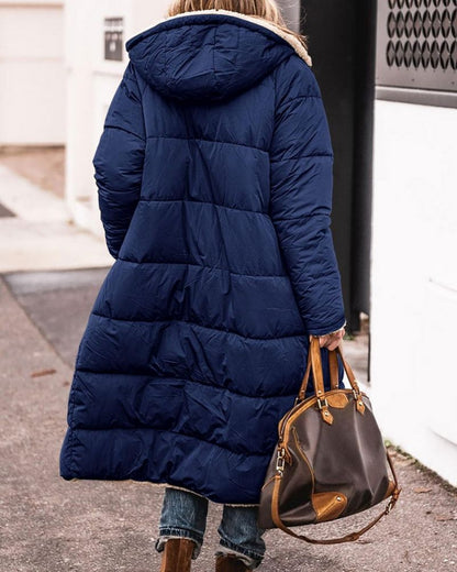 ANNIE - Langer Wendbarer Pelzgefütterter Mantel