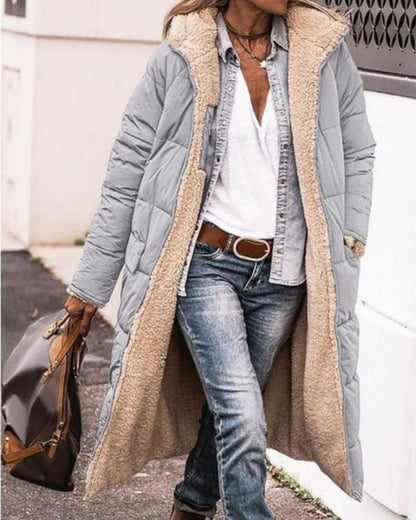 ANNIE - Langer Wendbarer Pelzgefütterter Mantel