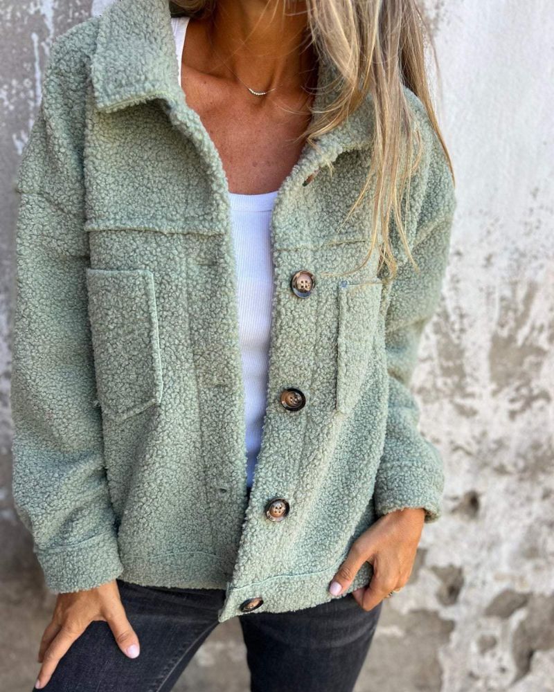 AMELY - Wollreversmantel