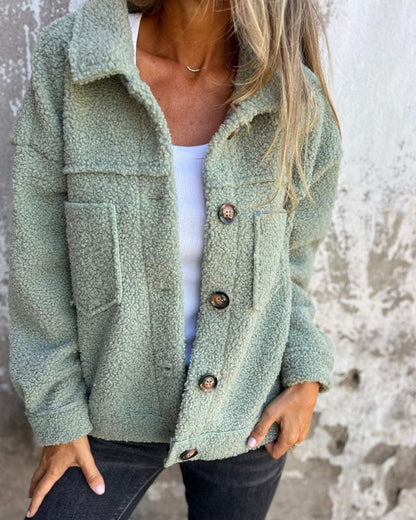 AMELY - Wollreversmantel