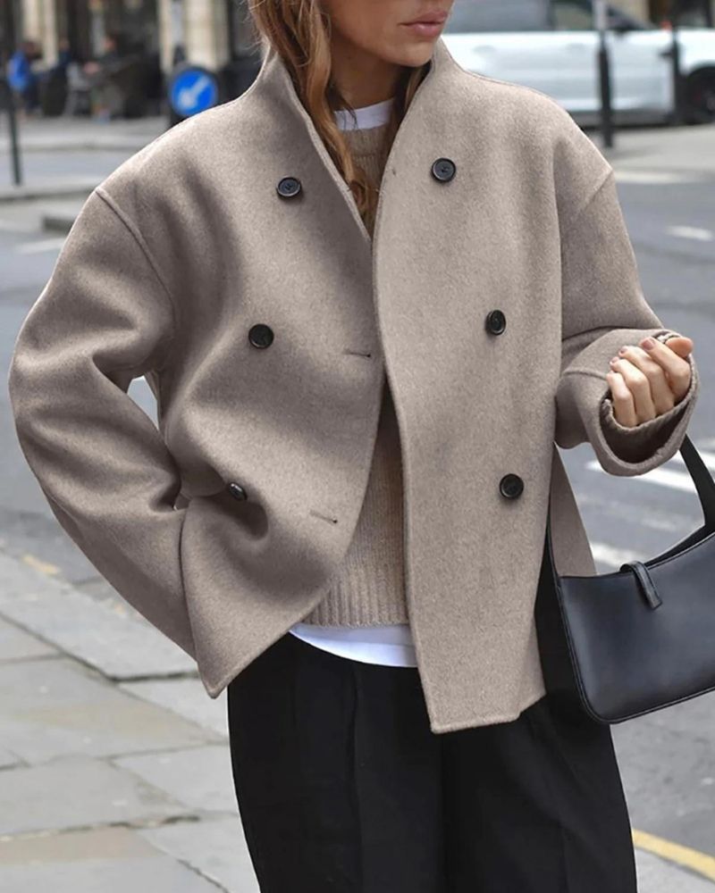 ANAIA - Französische Stil Oversized Jacke