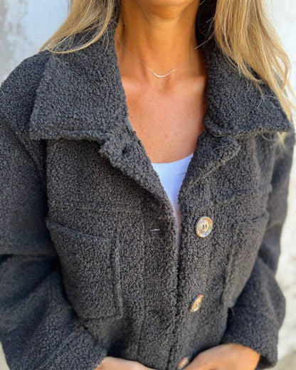 AMELY - Wollreversmantel