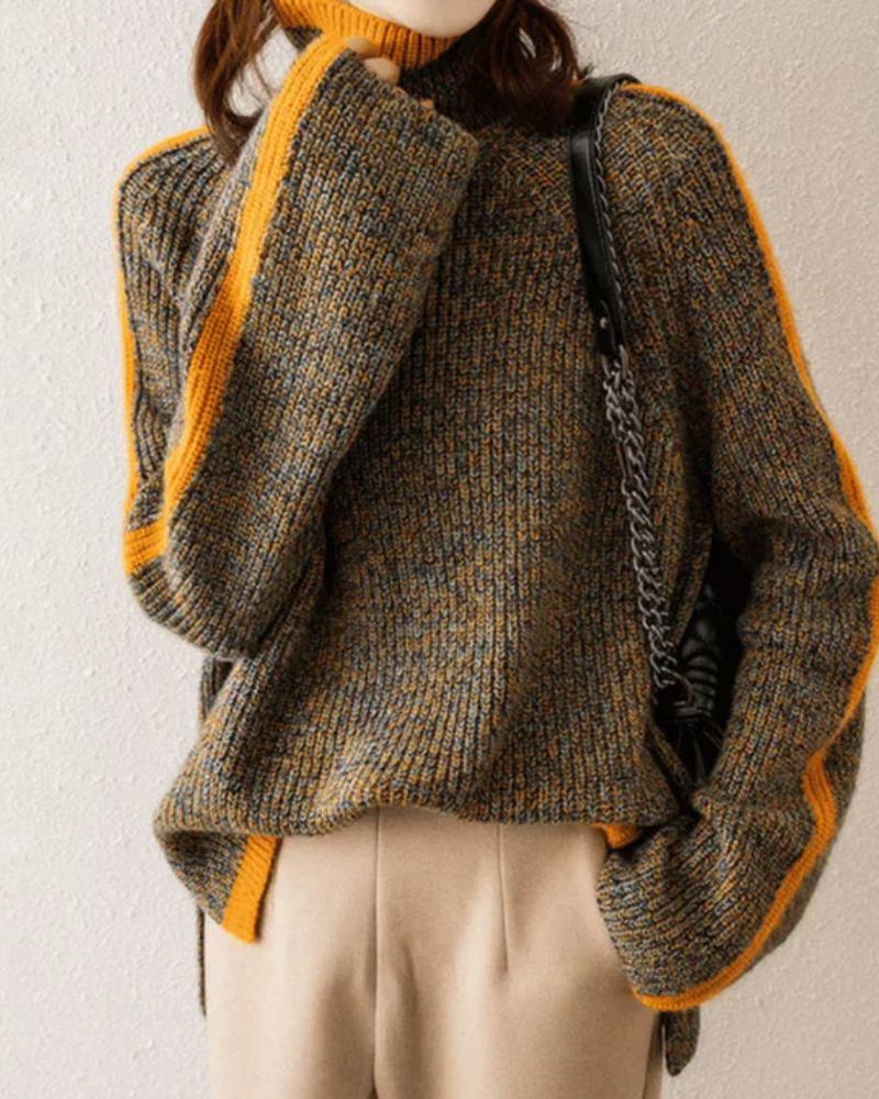 AMEI - STILVOLLER ROLLKRAGENPULLOVER