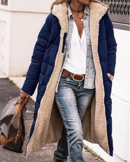 ANNIE - Langer Wendbarer Pelzgefütterter Mantel