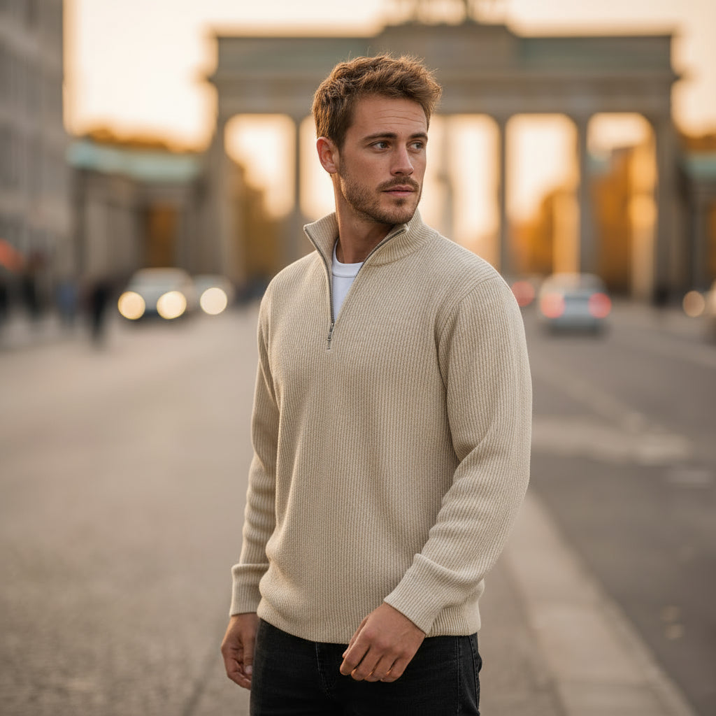 Lennart | Moderner Half-Zip-Pullover