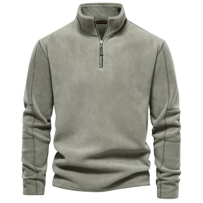 Björn | Warmer Half-Zip Herrenpullover mit Stehkragen