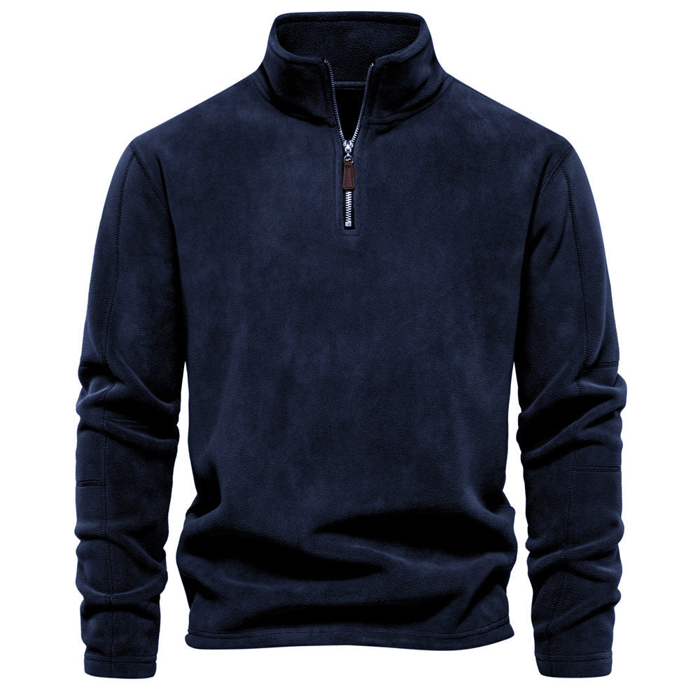 Björn | Warmer Half-Zip Herrenpullover mit Stehkragen