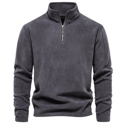 Björn | Warmer Half-Zip Herrenpullover mit Stehkragen