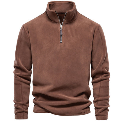 Björn | Warmer Half-Zip Herrenpullover mit Stehkragen