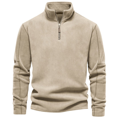 Björn | Warmer Half-Zip Herrenpullover mit Stehkragen