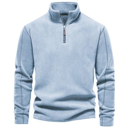 Björn | Warmer Half-Zip Herrenpullover mit Stehkragen