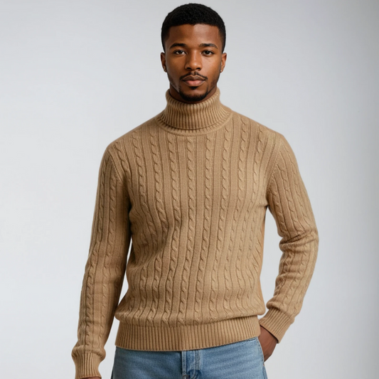 Einar | Locker geschnittener Herren-Rollkragenpullover